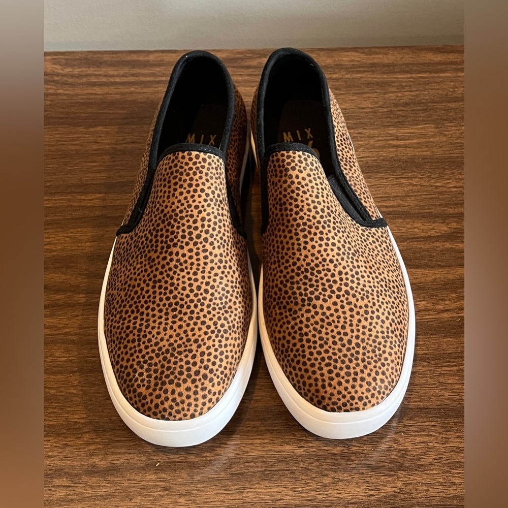 Mix No. 6 Cheetah Animal Print ‘Fraycia’ Slip On Sneaker, Size 7